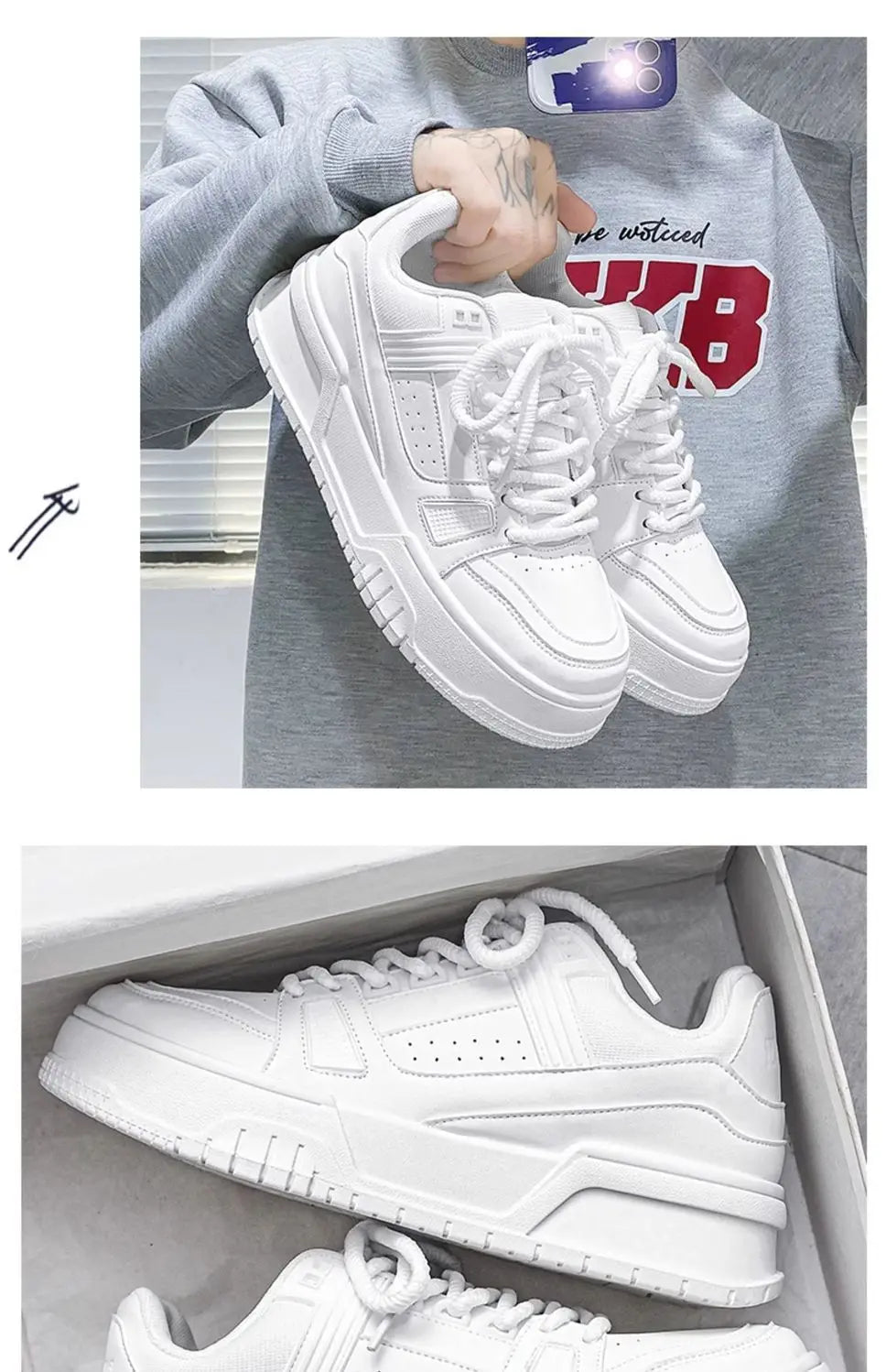 Men's Sneakers Jogging Shoes New Fashion Platform Shoes Men Outdoor Designer Trainers Breathable Running Sneakers Men's Tenis Shoe