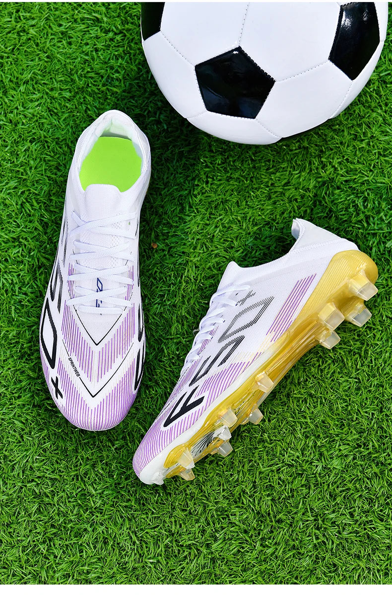 New Men's Soccer Shoes High-Quality Cleats Football Boots Sneakers Hot-Selling Indoor Futsal Non-Slip Match Grass High-Top Outdoor
