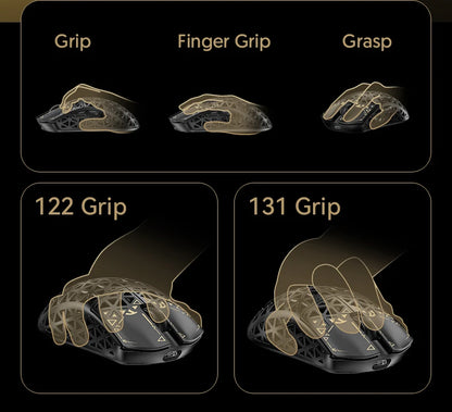 ATTACK SHARK R5 ULTRA Wireless Gaming Mouse - 8K Polling,PAW3950MAX Sensor,42,000 DPI,Carbon Fiber Ultra-Light for Pro Esport