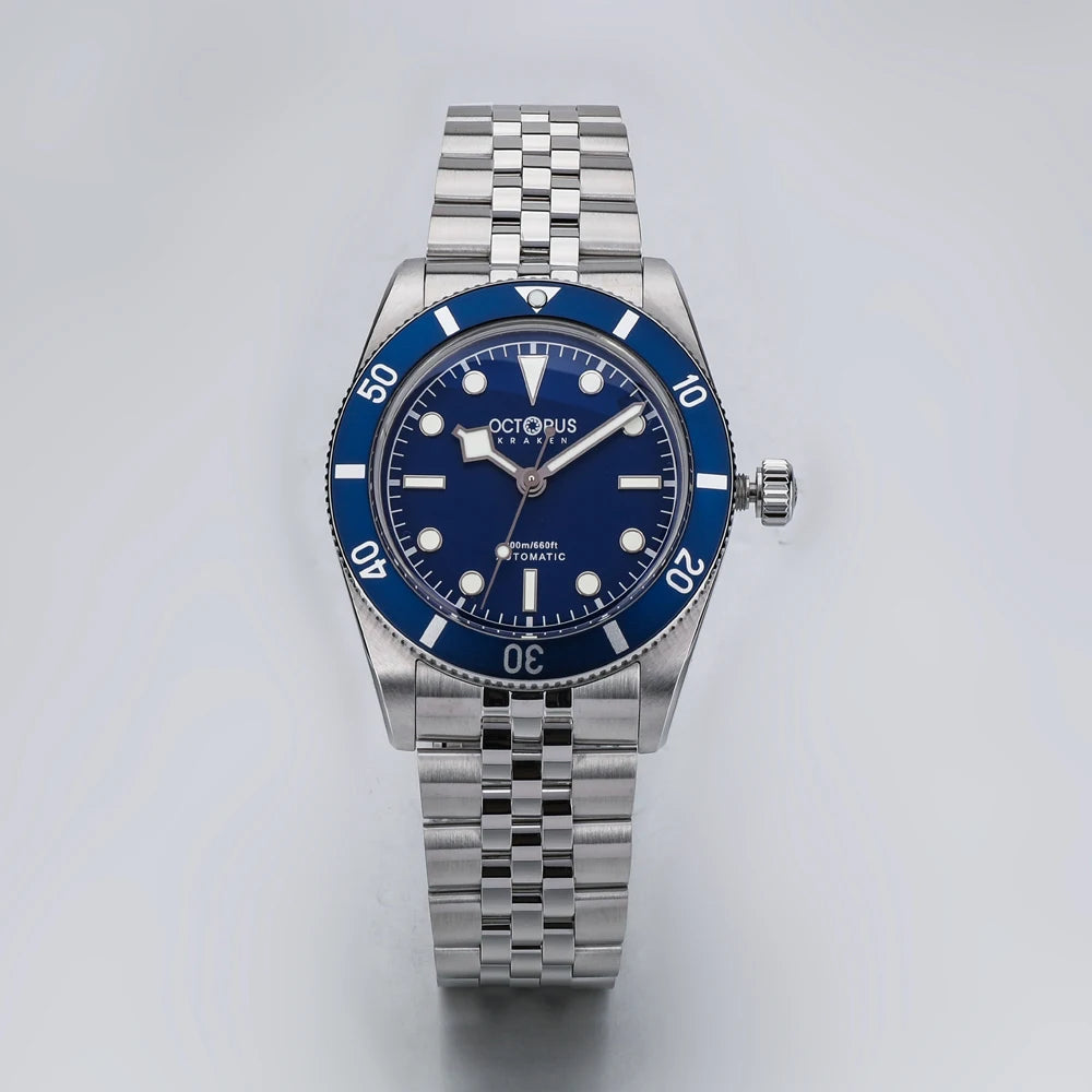 Octopus Kraken 37mm Dive Watch Men BB54 PT5000 Automatic Mechanical Movement Sapphire Crystal Aluminum Bezel STL Bracelet 20Bar