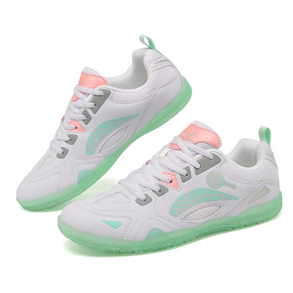 TaoBo Green Color Size 36-46 Men's Table Tennis Shoes High Quality Badminton Sports Shoes Training Volleyball Sneakers