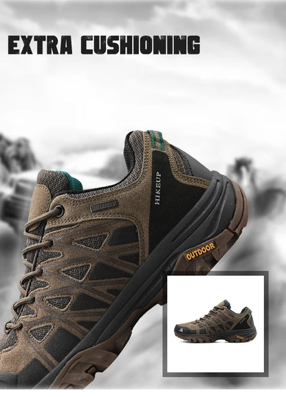 HIKEUP Scarpe outdoor da uomo per escursionismo, sport e tempo libero, scarponcini da trekking in montagna e campeggio, sneaker antiscivolo e resistenti all’usura