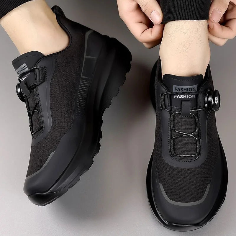 Outdoor Men's Sneakers 2026 New Spring and Summer Thick-Soled Sports Shoes Men's Hiking Daddy Shoes Casual Footwear for Men
