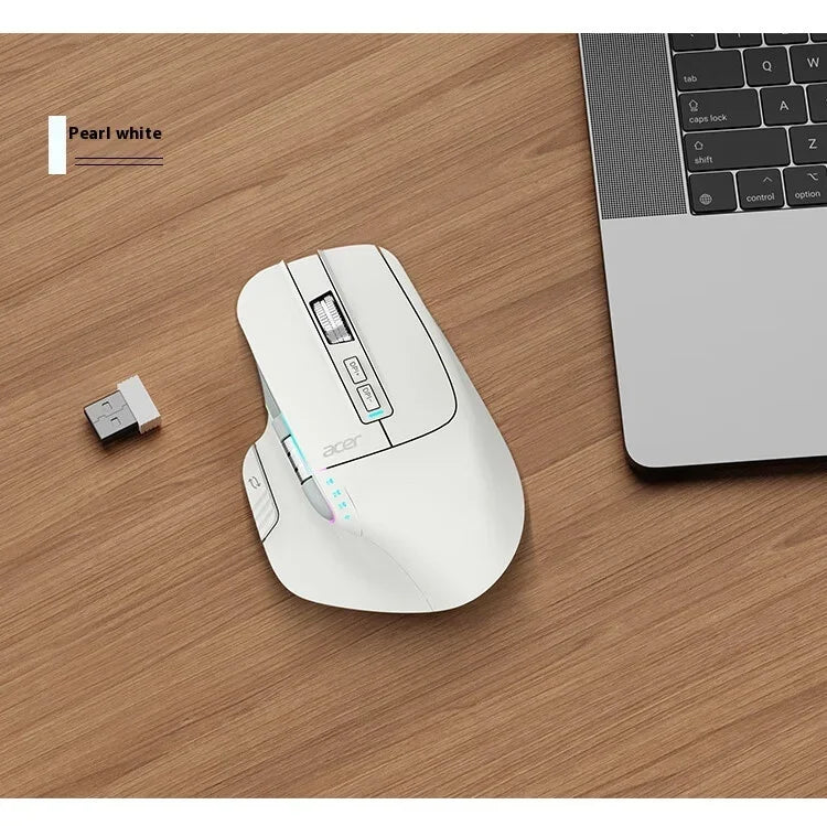 Acer Omr225 Gamer Mouse 3-mode Bluetooth Wireless Mouse Dual Scroll Ergonomic Mouse Custom Programming Gaming Mice Office Mice