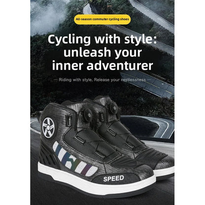 Motorcycle Professional Protective Riding Boots Four Season New Fashion Breathable Anti-Slip Men's Outdoor Off-Road Riding Shoes
