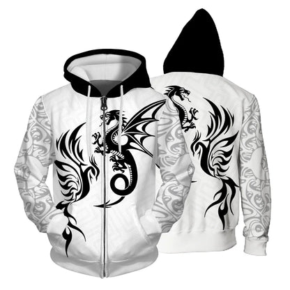 Autumn Sweatshirt New In Hoodies & Sweatshirts Comfortable Fashion Skull Print Keep Warm Clothing Man Hoodie Men's Clothing Tops