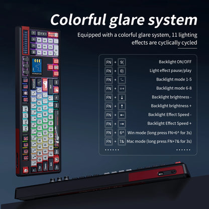 Tastiera meccanica wireless SKYLOONG GK104 Pro 100% personalizzata, switch low-noise hot-swap per PC gamer e accessori da ufficio