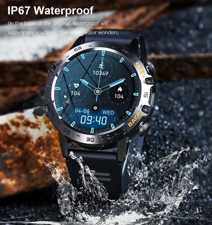 MEVADEN Steel 1.39 inch Men Luxury Smart Watch Bluetooth Call Sport Fitness Tracker Health Monitor Smartwatch for Male MD52