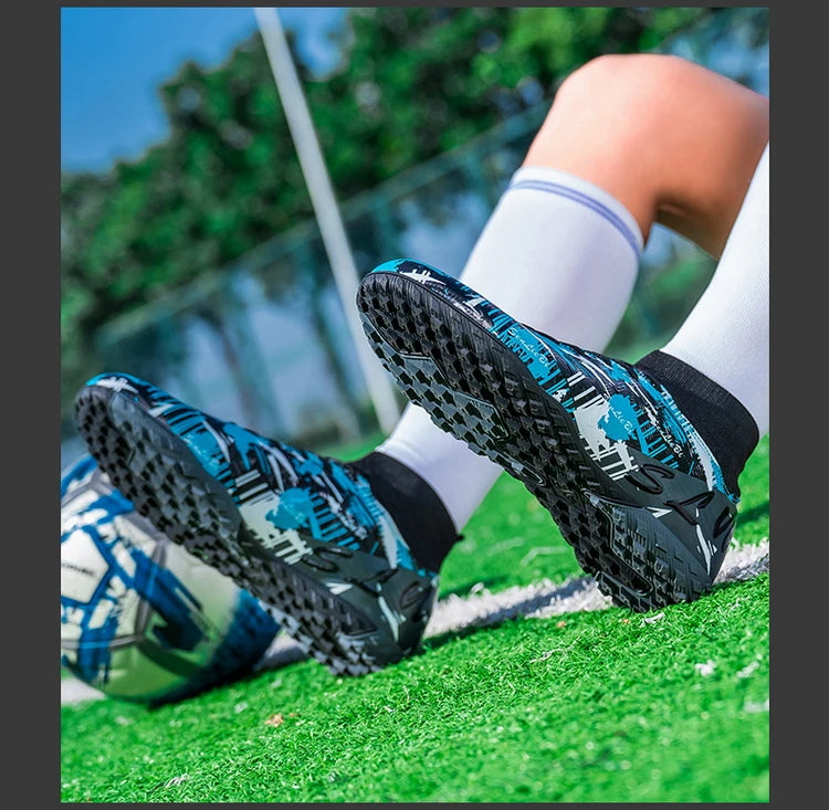 Size 34-46 Men's FG/TF Football Boots Futsal Professional Unisex Kids Soccer Training Outdoor Boys Football Sneakers