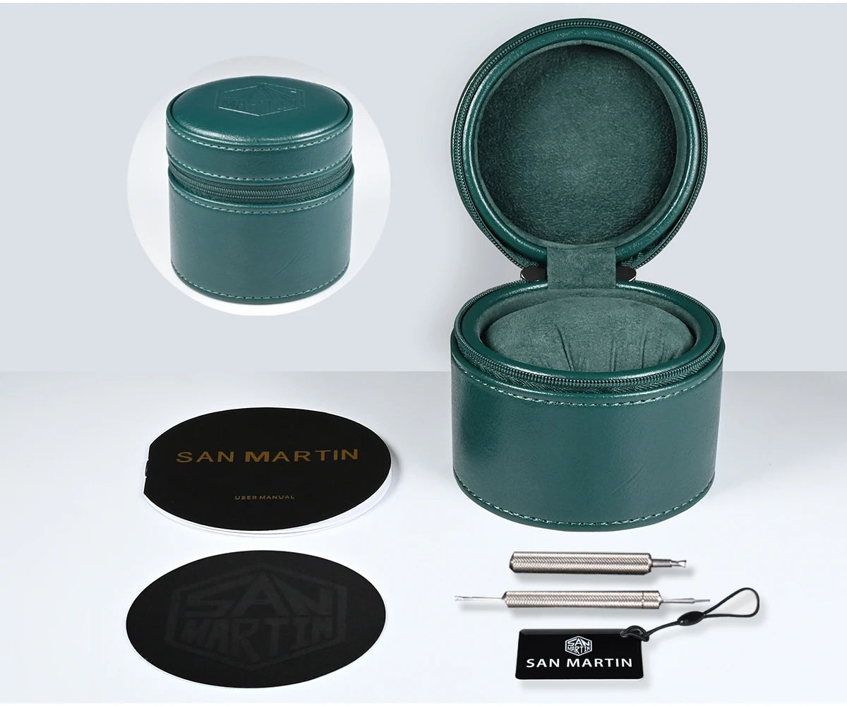 San Martin SN0121TD Titanium Diving Watch ST2130 Automatic Movement Watches Grade5 Titanium 120 Click Waterproof 300m Wristwatch