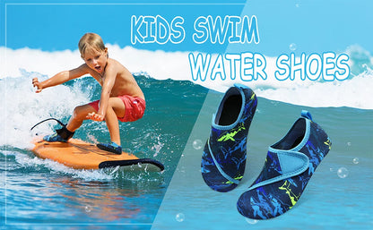 Boys Girls Soft Foldable Water Shoes Kids Beach Summer Outdoor Wading Shoes Swimming Surf Sea Slippers Quick-Dry Aqua Shoes