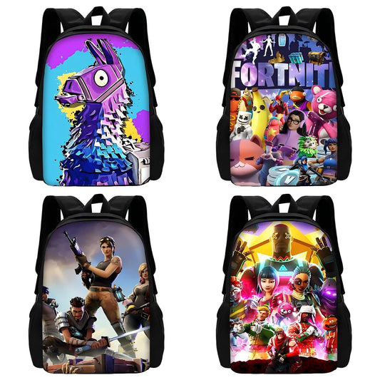 Classic Game FortniteS Kids Backpacks Boys and Girls Student Birthday Gift Child School Bags Unisex Camping Durable Rucksack