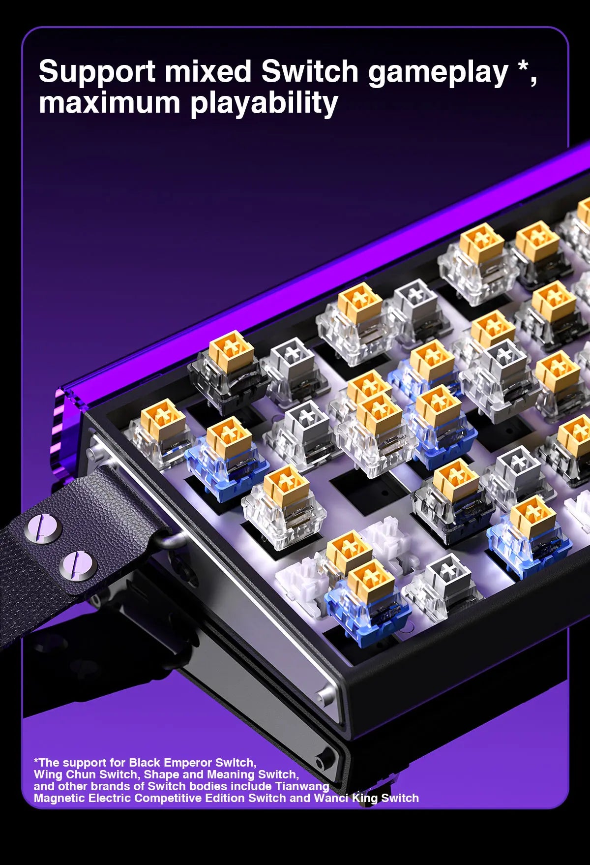 AULA HERO68 HE Tastatur mit Magnetschaltern, Rapid Trigger, 8K Polling Rate, Esports-Gaming-Tastatur, RGB, kabelgebundene mechanische Tastatur
