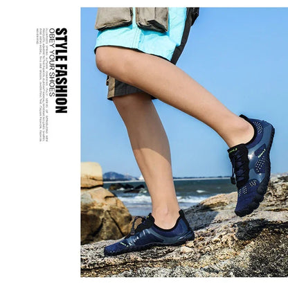 Men Lightweight Refreshing Aqua Boots Breathable Women Outdoor Water Shoes Anti-Slippery Wear-Resistant Sports Hiking Sneakers