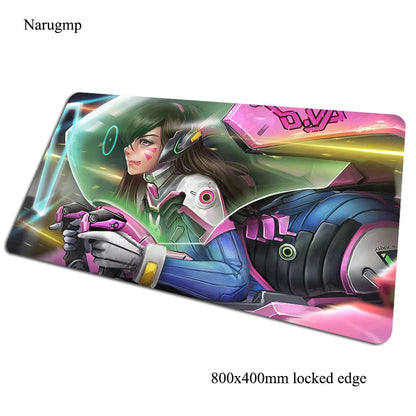 Tapete de rato gaming Overwatch 80x40cm, grande, para secretária de computador, tapete gamer para PC e portátil, presente de Halloween