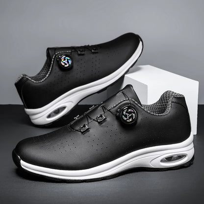 Zapatillas de golf para hombre con cámara de aire, deportivas para correr y conducir, transpirables, ligeras, cómodas, atléticas, antideslizantes y giratorias