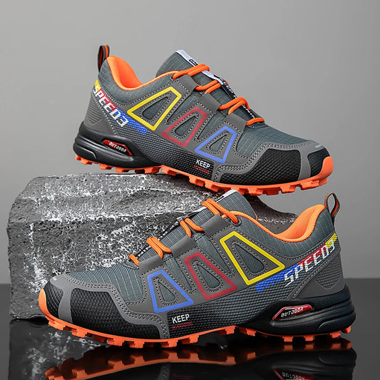 Mens Hiking Shoes Outdoor Off-road Anti Slip Leisure Mountain Camping Sneakers Unisex Comfortable Cushioning Travel Hiking Shoes
