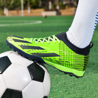 New Men Soccer Shoes Futsal Indoor Football Boots Sport Match Training Kids TF Cleats Grass Ankle Hot-selling High-quality Light