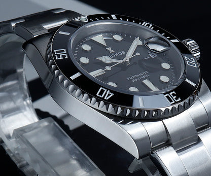 Cronos New 40mm Diver Men Watches Luxury Miyota9015 Automatic Mechanical Watch Sapphire Crytal Waterproof 200m AdjustClasp L6045