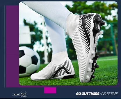 New Men's Professional Soccer Shoes Non-slip Football Boots Unisex Breathable Futsal Sports New Cleats Drop Shipping Ultralight