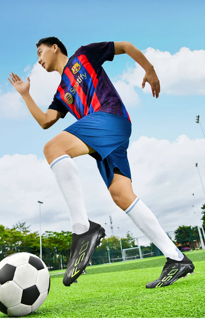 New Men's Soccer Shoes High-Quality Cleats Football Boots Sneakers Hot-Selling Indoor Futsal Non-Slip Match Grass High-Top Outdoor