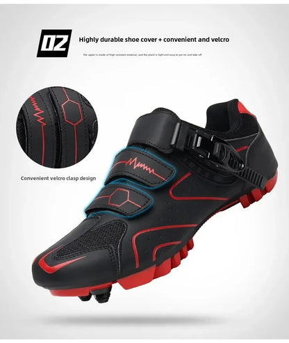 Unisex Hard Sole Cycling Shoes – 4-Season Road Bike Lock Pedal Shoes for MTB Outdoor Sports