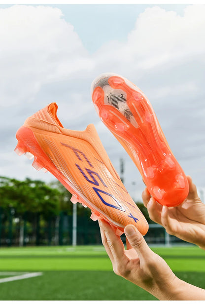 New Men's Soccer Shoes High-Quality Cleats Football Boots Sneakers Hot-Selling Indoor Futsal Non-Slip Match Grass High-Top Outdoor