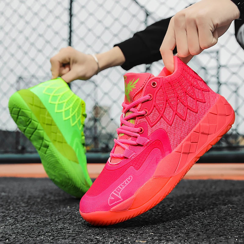 Youth Basketball Shoes for Actual Combat, Outdoor Comfortable Cushioning, Wear-Resistant, Fashionable, Breathable, High Quality