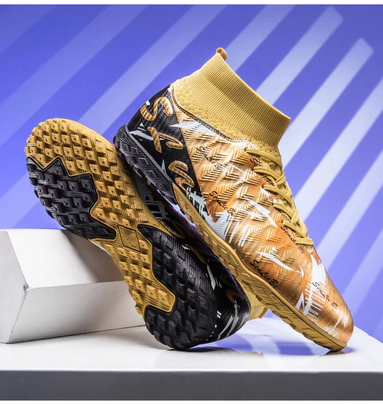 Size 34-46 Men's FG/TF Football Boots Futsal Professional Unisex Kids Soccer Training Outdoor Boys Football Sneakers