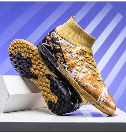 Size 34-46 Men's FG/TF Football Boots Futsal Professional Unisex Kids Soccer Training Outdoor Boys Football Sneakers