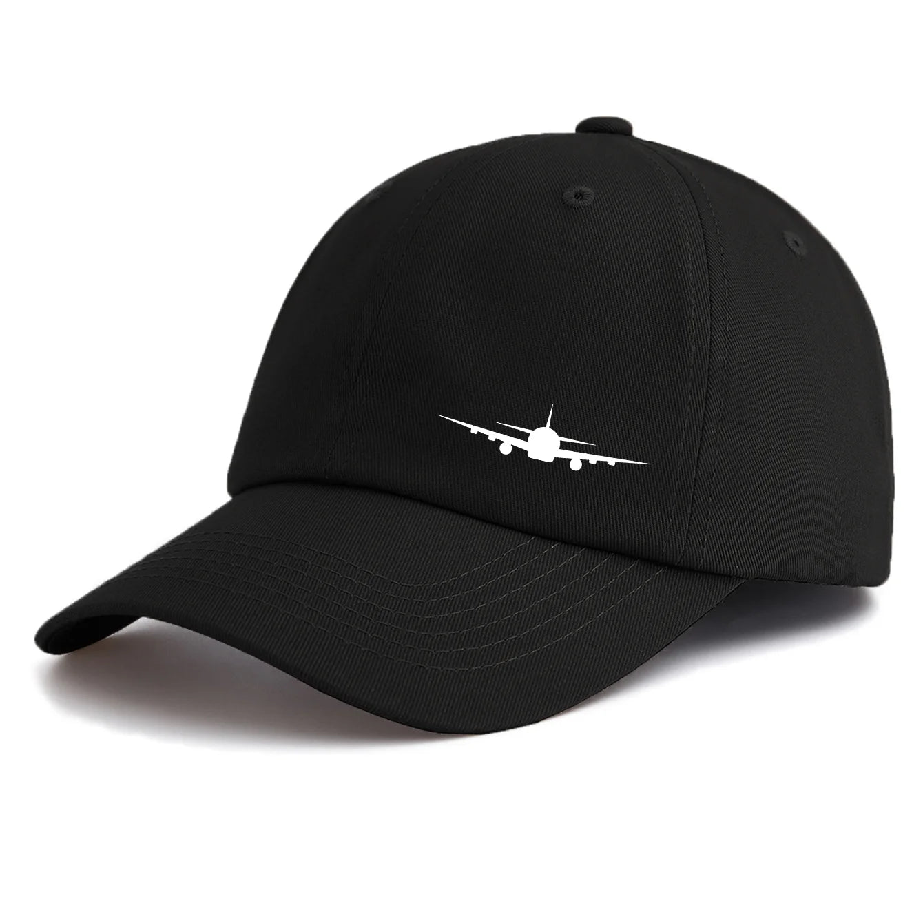 1pc Airplane Print Baseball Cap for Adults,Minimalist Retro Style Casual Soft Adjustable Dad Hat,Perfect As Gift