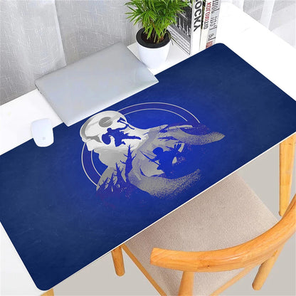 Large Game God of War Mousepad XL Desktop Natural  Rubber Desk Mat Kawaii Gaming Accessories Students Writing Pad Desk Mat 80x30