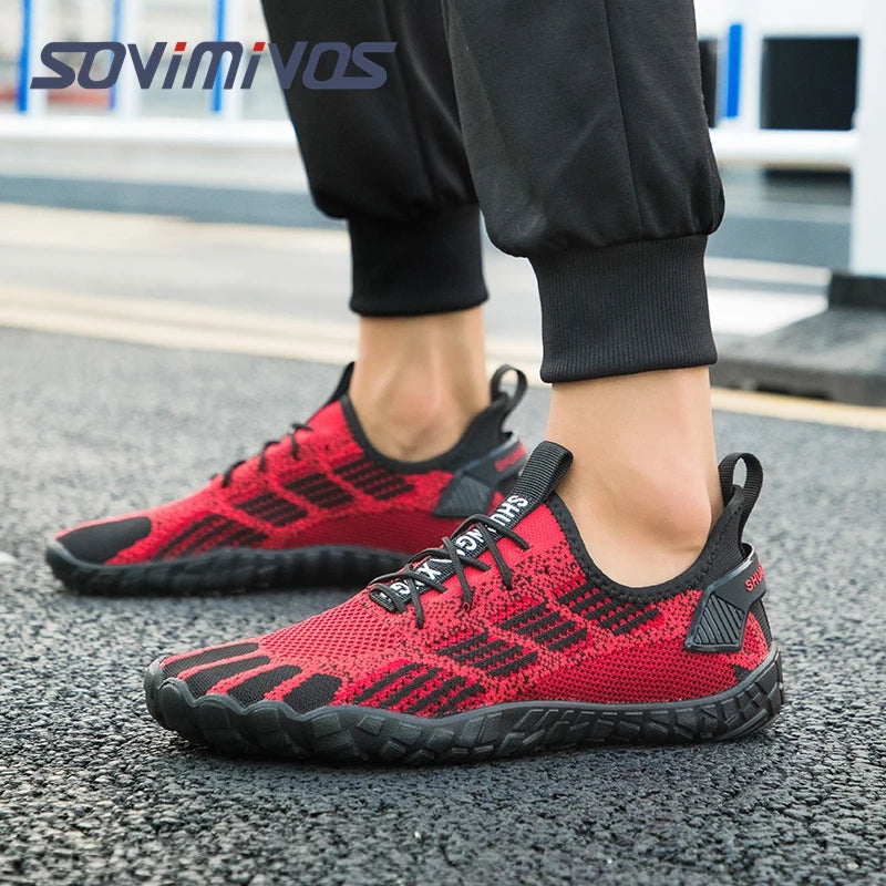 Water Shoes for Men Barefoot Beach Shoes Breathable Sport Shoes Quick Dry River White Sea Aqua Sneakers Soft Beach Sneakers