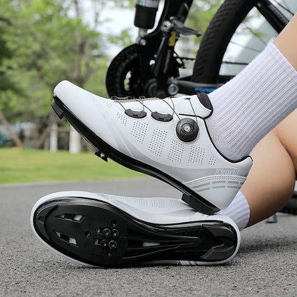 Herren-Mountainbike-Schuhe MTB, atmungsaktiv, rutschfest, hohe Härte, geeignet für Outdoor-Straßenrennen und Mountain-Offroad-Fahrten 37-46