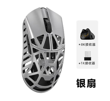Wlmouse Mini Pro Mouse professionale ultraleggero in lega di magnesio, mouse gaming wireless trimodale, polling rate 8K, PAW3950, DPI30000