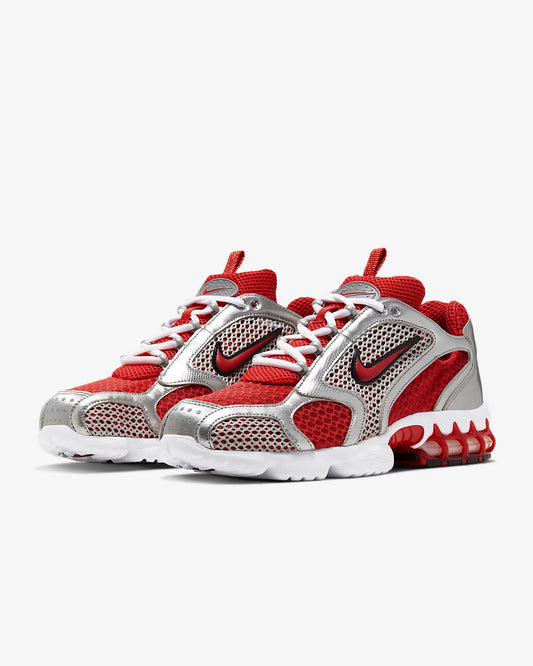 Nike Air Zoom Spiridon Cage 2 унисекс ниски ежедневни обувки, спортни, износоустойчиви, сиви и червени лайфстайл обувки CJ1288-600