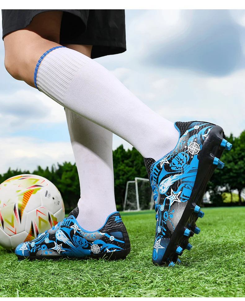 New Men’s Soccer Shoes Boys Original Football Shoes TF/AG Indoor Professional Football Field Boots Society Cleats Sneakers Non-Slip