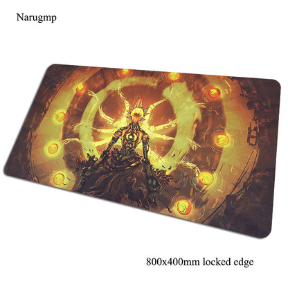Tapete de rato gaming Overwatch 80x40cm, grande, para secretária de computador, tapete gamer para PC e portátil, presente de Halloween