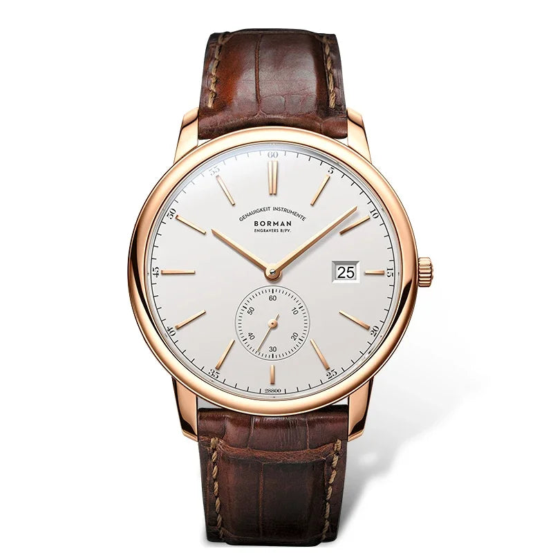 BORMAN BM3817 TOP Watch New 42 Luxury Men Automatic Mechanical Men's Watches Sapphire Ultra-thin 50M Waterproof Sub Dial Clocks