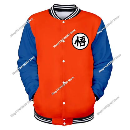 Dragon Ball Goku Kid Men Zipper Hoodie Cartoon Japan Style Anime Women Sweatshirt 2025 New Fashion Children Jackets Coat