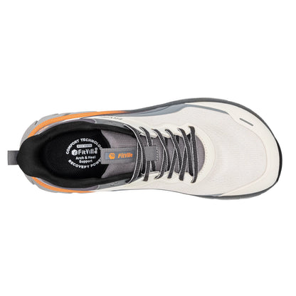 FitVille Men's Wide Toe Box Shoes, Cushioned Sneakers, Non-Slip, Lightweight, Breathable Running Shoes for Swollen Feet