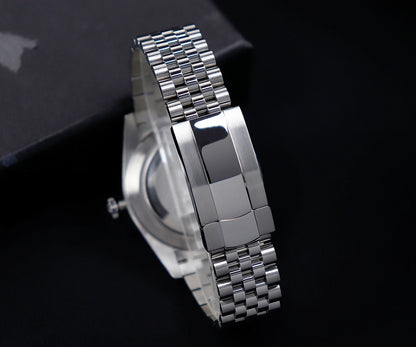 Cronos DateJ Luxury Men Watch Stainless Steel 5 Links Bracelet PT5000 Miyota 9015 100m Water Resistant Sapphire L6046M