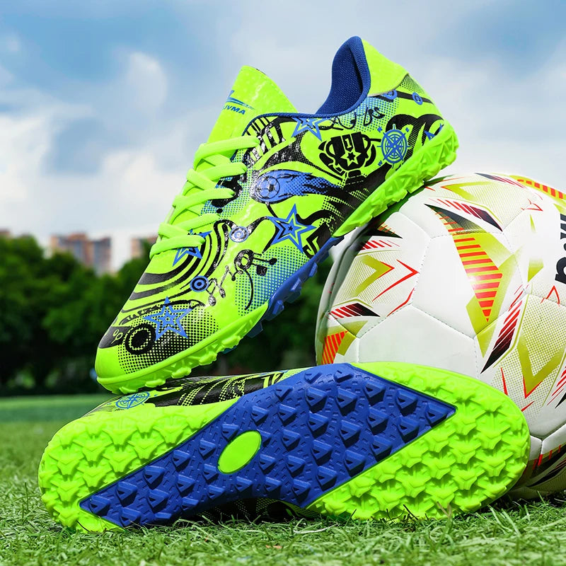 New Men’s Soccer Shoes Boys Original Football Shoes TF/AG Indoor Professional Football Field Boots Society Cleats Sneakers Non-Slip