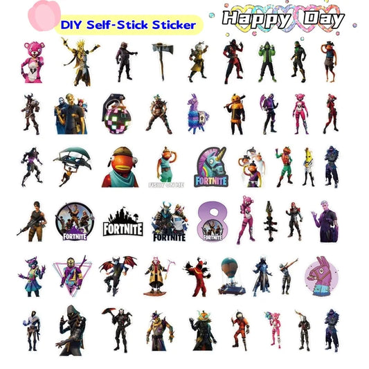Fortnite Creative Personality Graffiti-Sticker Animation Cartoon Goo Card Handyhülle Scooter Wasserbecher Sticker-Dekoration