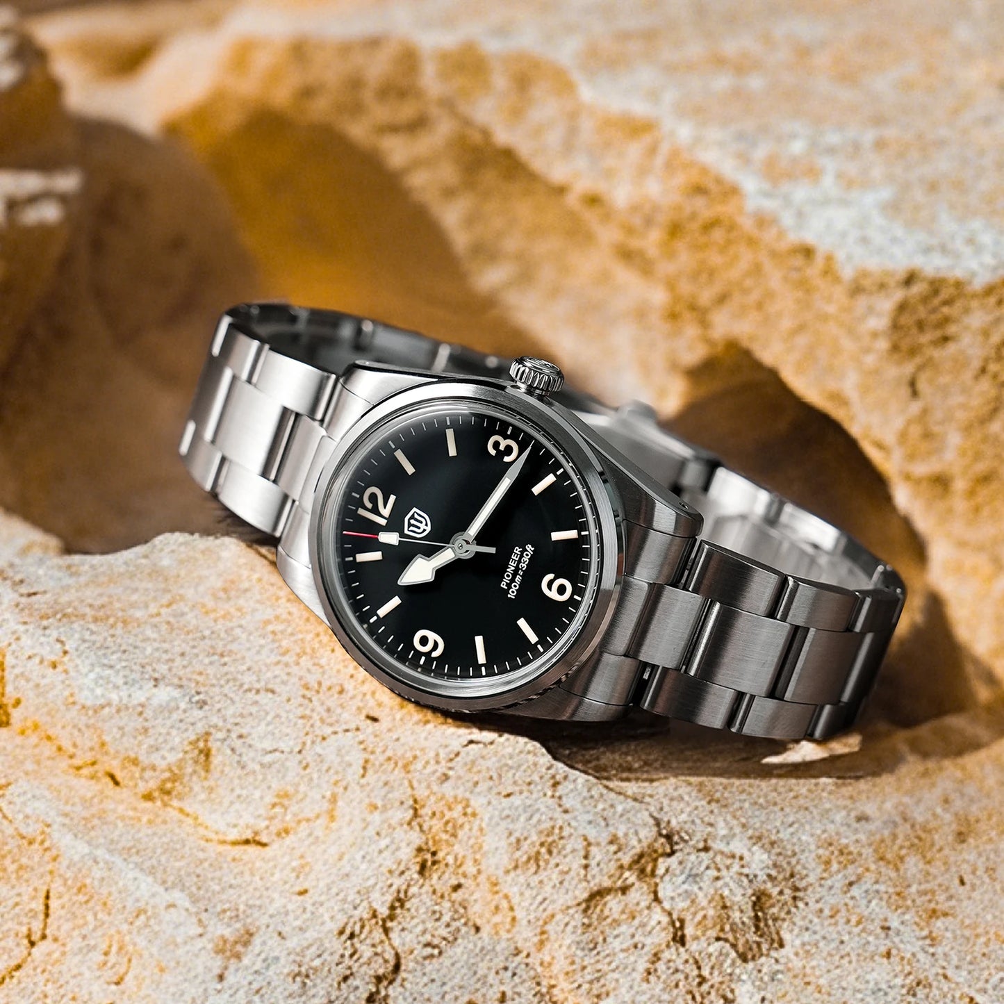 Watchdives WD1960S V2 Watch VH31 Sweep Second Movement Stainless Steel Sapphire Crystal Business Wristwatch Vintage Watches
