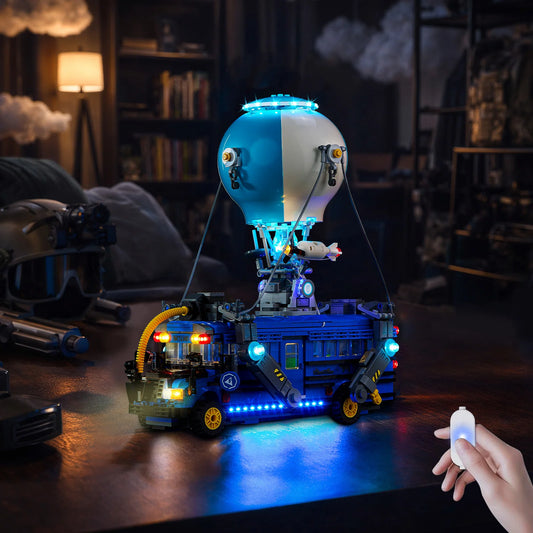 LED-Beleuchtungsset ohne Modell, geeignet für LEGO Fortnite Battle Bus 77073 Bausteine
