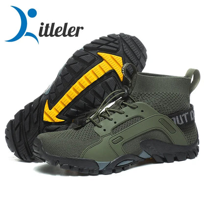 Size 39-47 Men's Aqua Shoes Anti-Slip Male Sneakers Mountain Hiking Shoes Quick-Drying Water Shoes Soft Casual Sneakers 2024