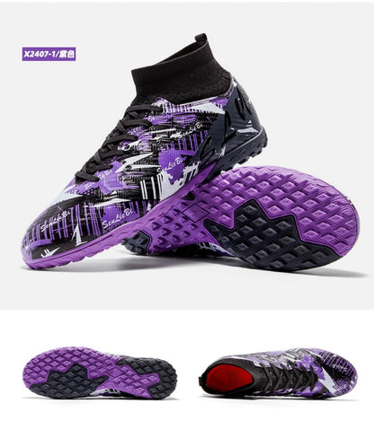 Size 34-46 Men's FG/TF Football Boots Futsal Professional Unisex Kids Soccer Training Outdoor Boys Football Sneakers