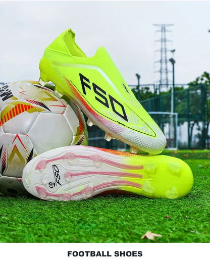 New Men’s Football Boots High-Quality Soccer Shoes Sneakers Match Indoor Non-Slip Grass Cleats High-Top Futsal Hot-Selling Outdoor