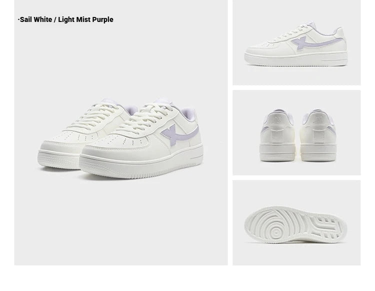 Zapatillas Xtep blancas para mujer 2026 primavera, parejas, versátiles, modernas, casuales, de suela gruesa con aumento de altura, calzado deportivo para mujer 874118319851